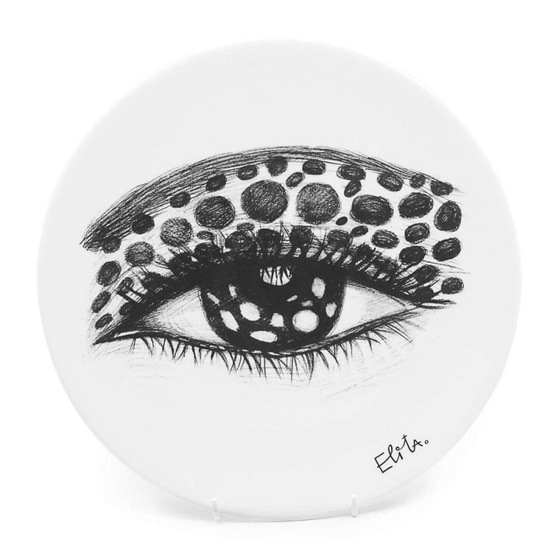 Plate “THE EYE”, 27cm E. Patmalniece