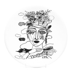 Šķīvis “JAUNĀ MEITENE”,  25cm E. Patmalniece